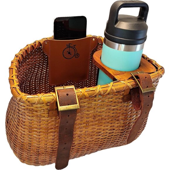 Bike Basket for Women Beach Cruiser or Scooter The Original Wicker Bicycle Baske - Picture 7 of 9